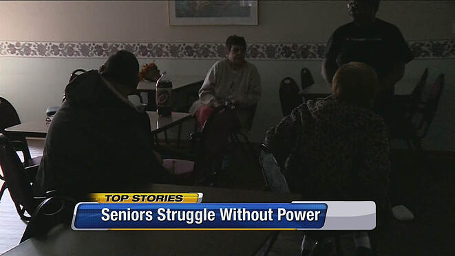 Protecting the elderly during a power outage using a portable generator