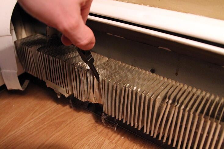 Cleaning your baseboard heater