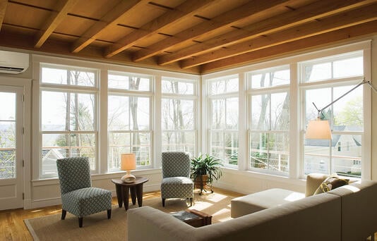 What does ductless air conditioning cost? Ductless system in a sun room