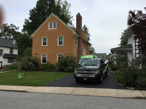 ECI comfort adds cooling without renovation in Ardmore, PA home. 
