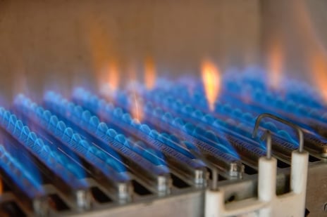 Overheating furnace flames