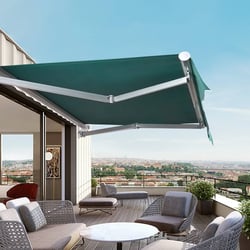 Retractable awnings help keep your home cool. 