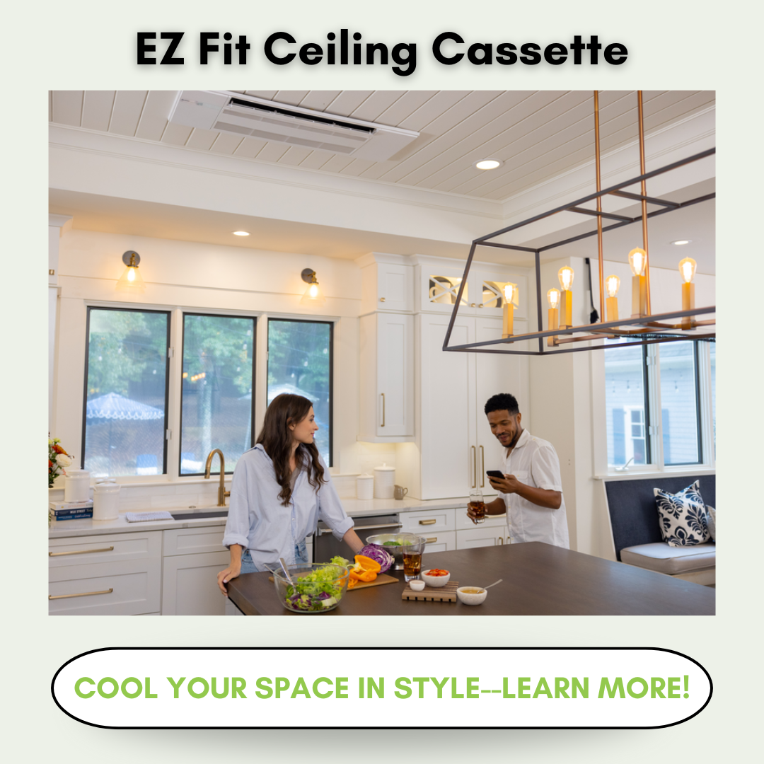 Mitsubishi Electric ductless EZ fit ceiling cassette