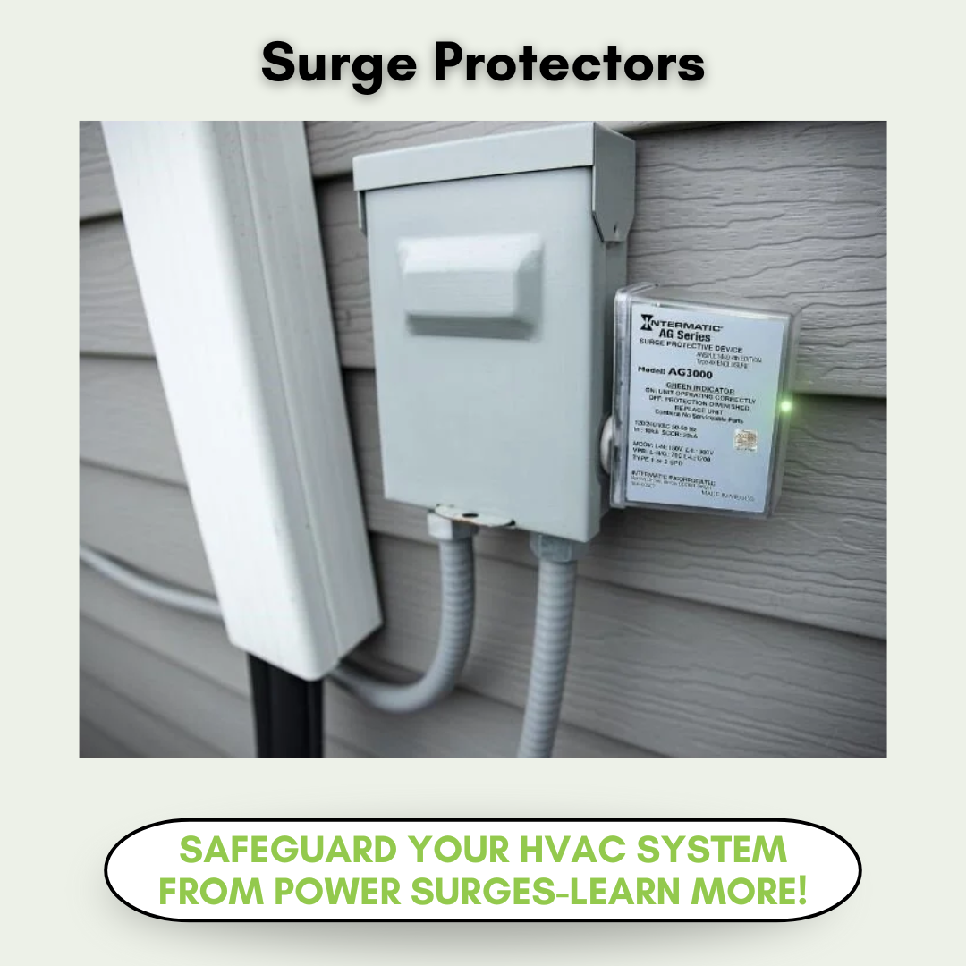 Protect HVAC system with a surge protector