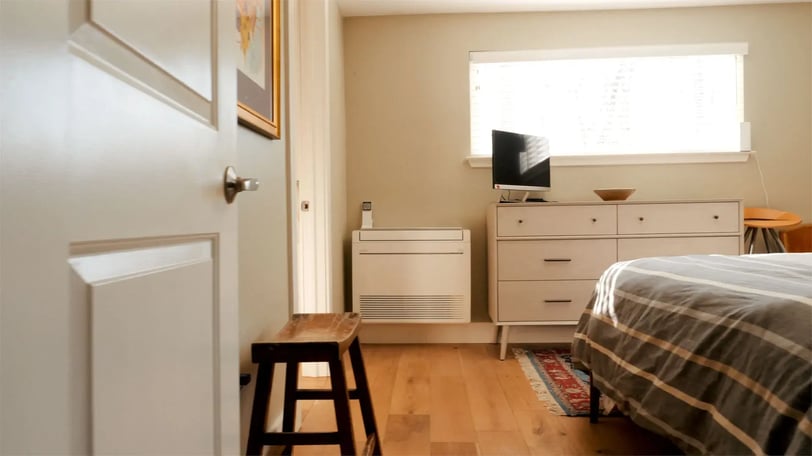 Low wall ductless mini split unit in Bucks County, PA