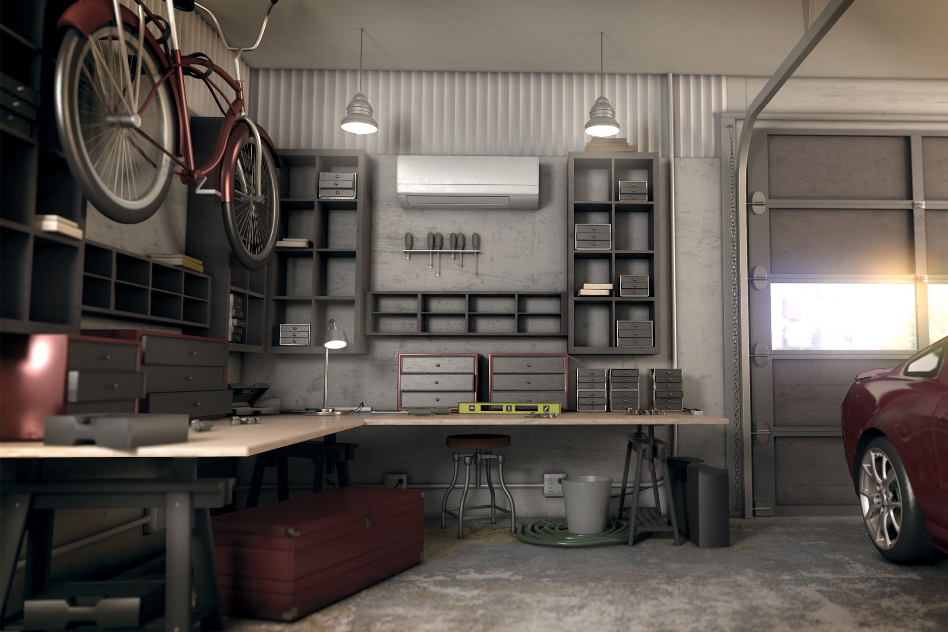 Heat Your Garage with a Mitsubishi Electric Heating and Air