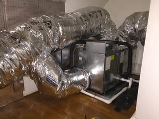 The small amount of ductwork needed for a high velocity system.