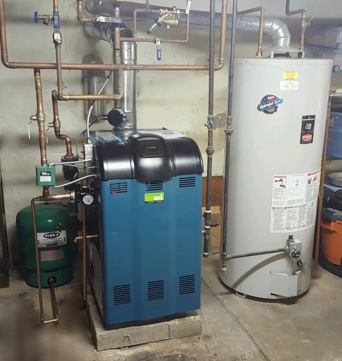 ECI installed a brand-new Burnham gas boiler, series-3 Model #306 in Abington, PA.