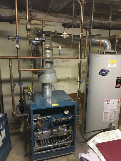 ECI comes across a 25-year-old boiler in Abington home with broken gas valve
