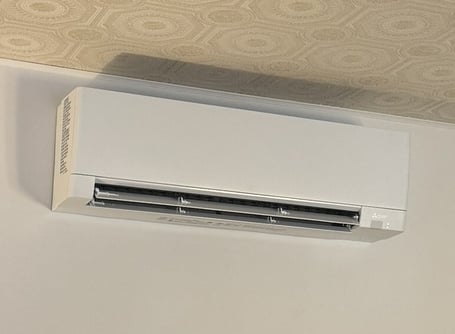 Mitsubishi Mini Split Head on wall