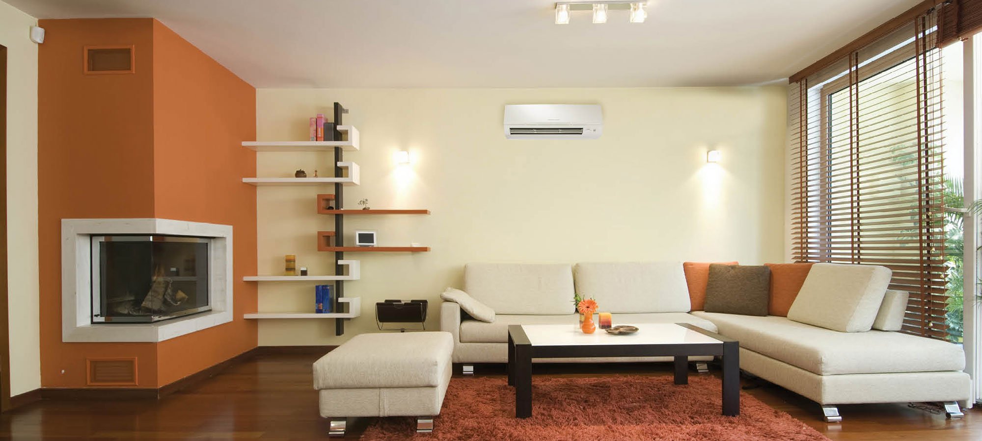 Home with a ductless system