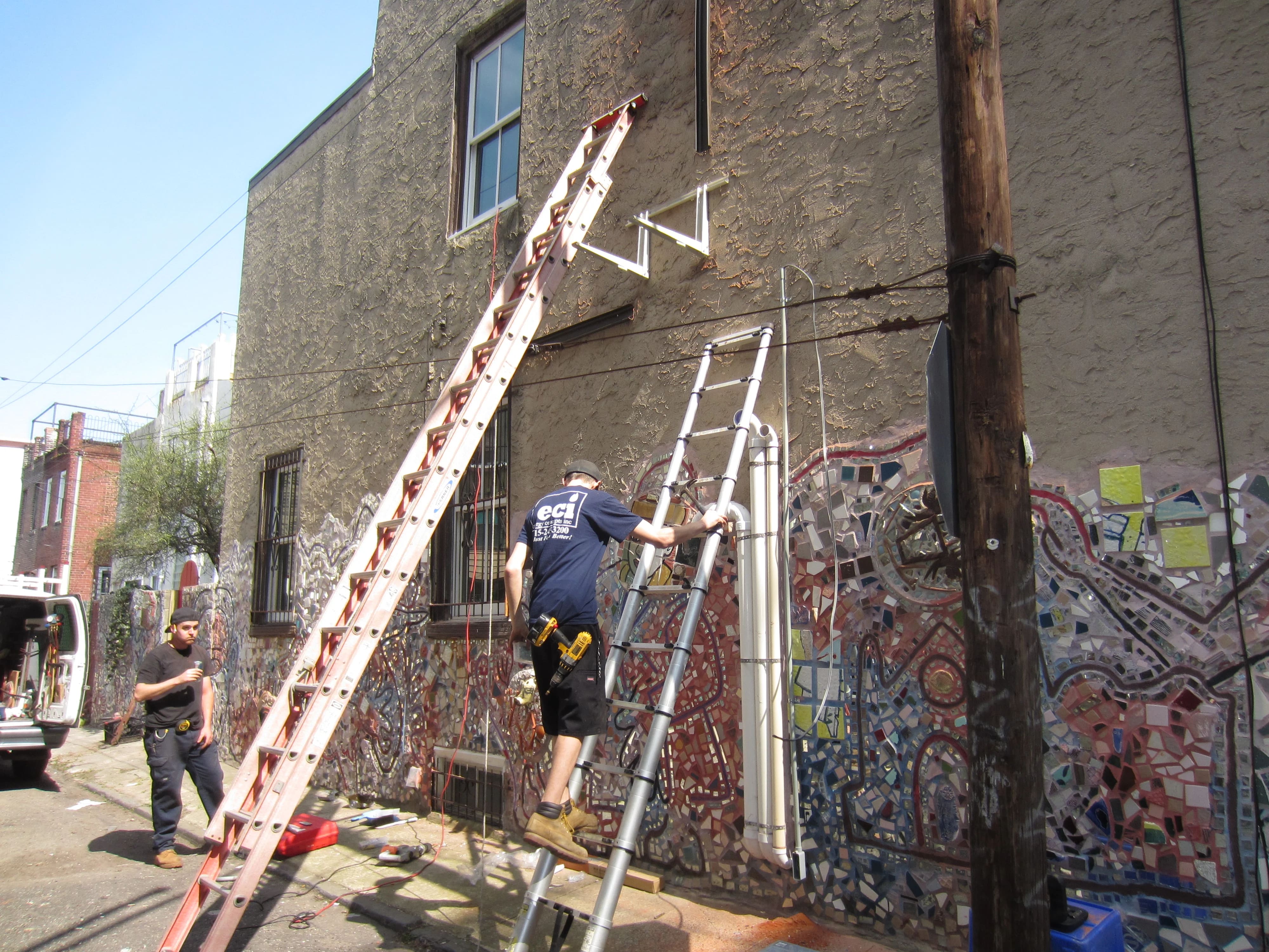 ECI installing ductless mini splits in South Philadelphia