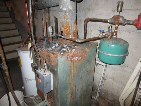 Old boiler in Bensalem home