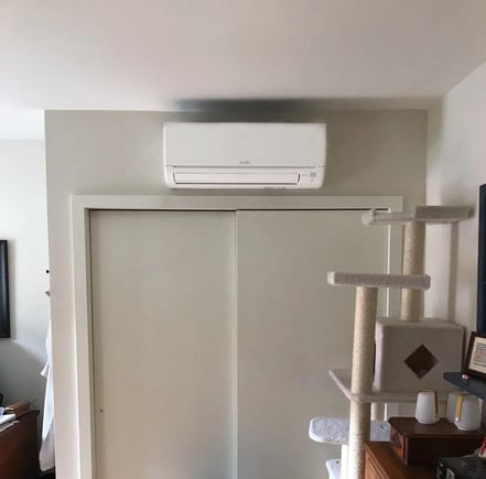 Indoor unit in master bedroom