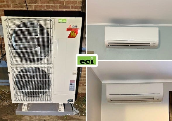 Mitsubishi Electric ductless installation in Philadelphia, PA