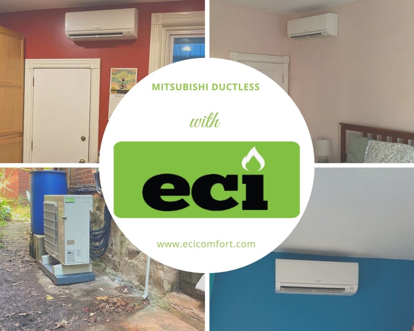 Mitsubishi Ductless Mini-Split Philadelphia PA ECI Comfort