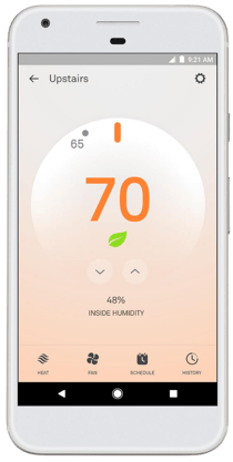 Nest Thermostat E in Nest App