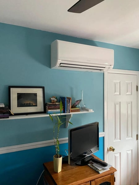 High ceiling air handler ECI installed in Pennsauken home.
