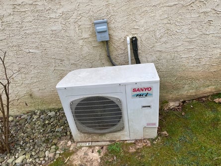 Old Sanyo Ductless Outdoor Heat Pump