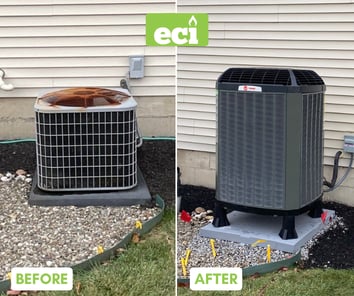 Doylestown Trane Heat Pump and Furnace Upgrade. Bucks County Pennsylvania HVAC