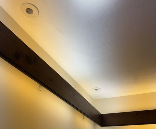 New high-velocity air-conditioning outlets installed in a historic home