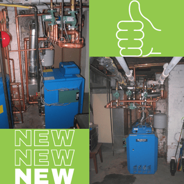 New boiler ECI installs takes up less space and is less of an eyesore. 