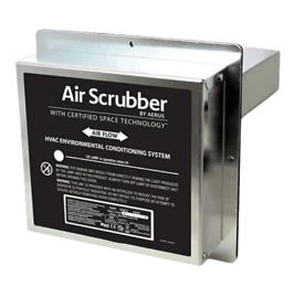 Air scrubber removes airborne particles