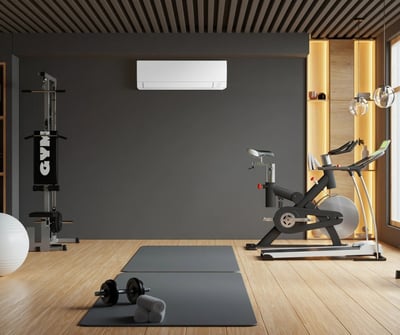 Ductless for home gyms and temperature control. 