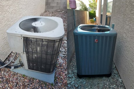 old outdoor ac unit vs new outdoor ac unit