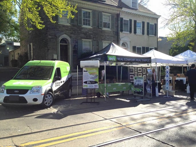 ECI Comfort, heating and air conditioner specialists at the Chestnut Hill Home & Garden Fest 2015