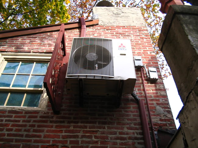 Mitsubishi ductless heat pump in Philadelphia