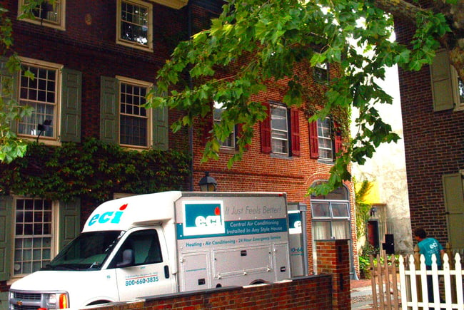 ECI Comfort adds ductless to Elfreth's alley