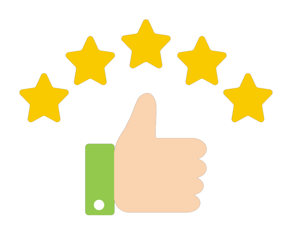 Satisfied Customer Rating 5 Stars 