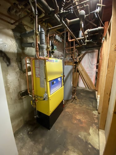 Energy Kinetics Accel CS gas Boiler install Philadelphia PA