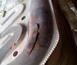 Carbon monoxide leak from a cracked heat exchanger