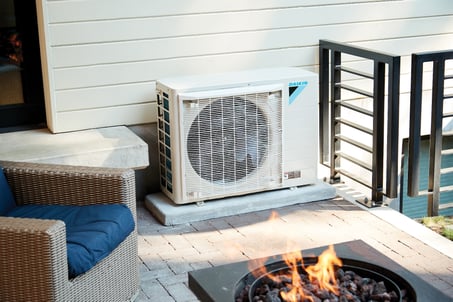 daikin fit outside on a porch