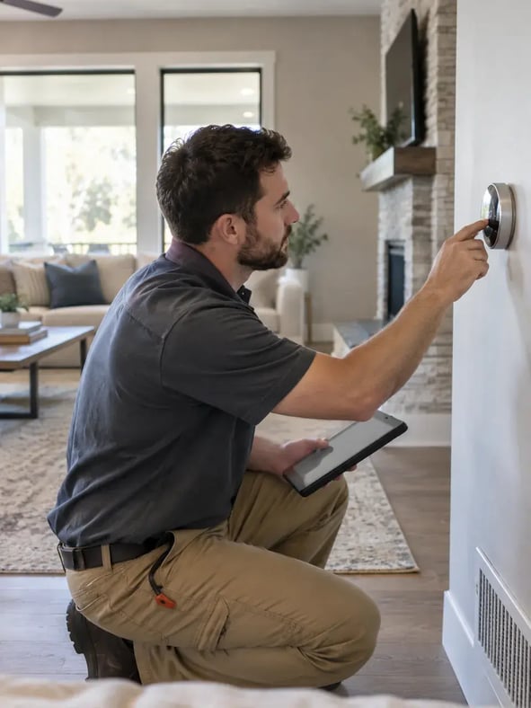 Residential heating and cooling equipment inspected for expert HVAC contractor services in Blue Bell - PA Residential heating and cooling equipment inspected for expert HVAC contractor services in Blue Bell - PA