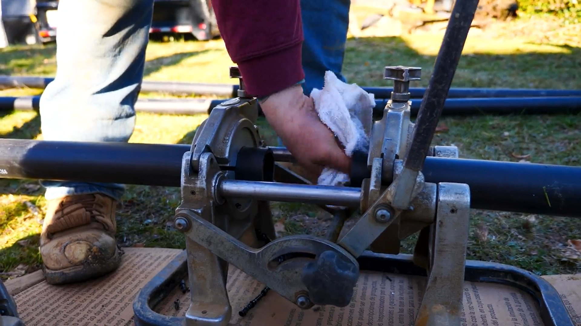 Geothermal heat pump installation