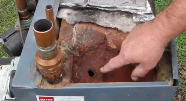 ECI Comfort responds to an Emergency Replacement for a Leaking Boiler in Bristol Township