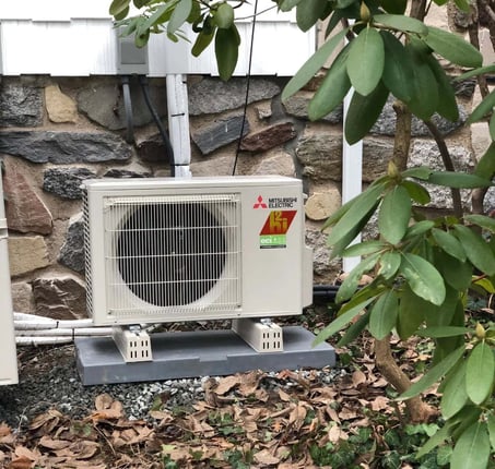 Mitsubishi Hyper Heat Heat Pump Outside