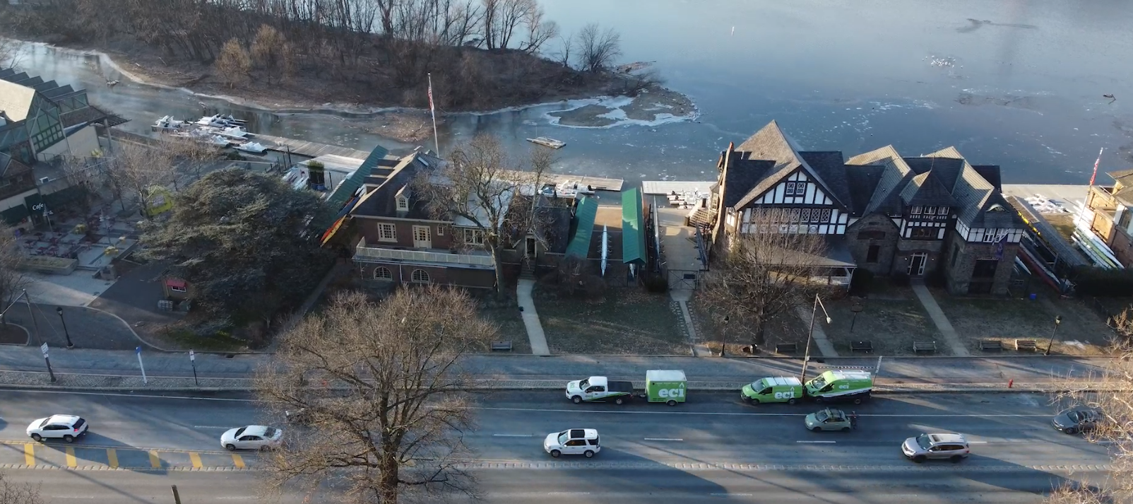 Boathouse Row & Kelly Drive, Philadelphia