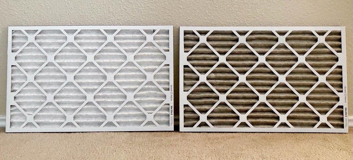 Clean vs dirty furnace filter