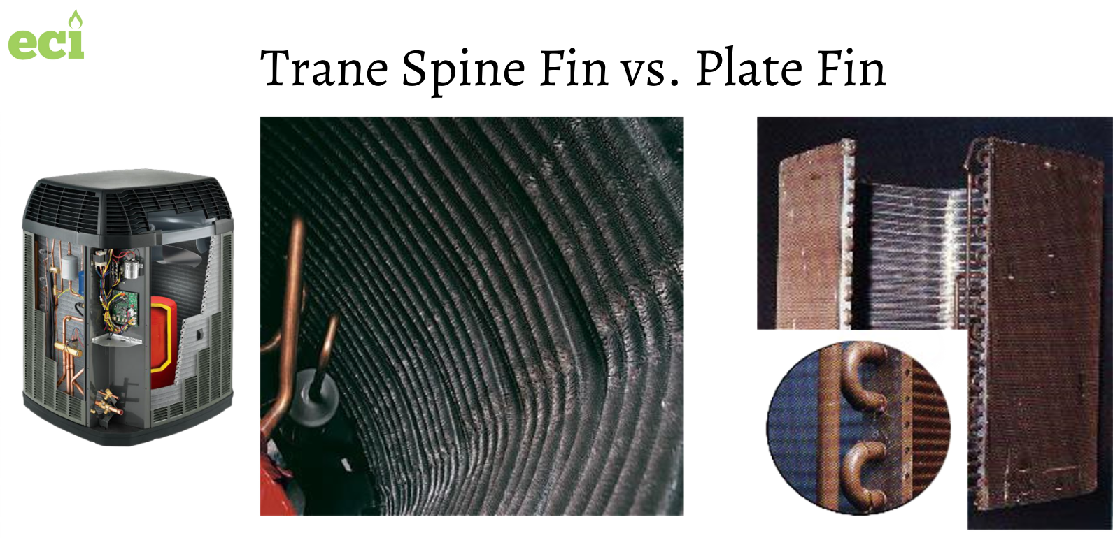 Trane spine fin technology vs plate fin